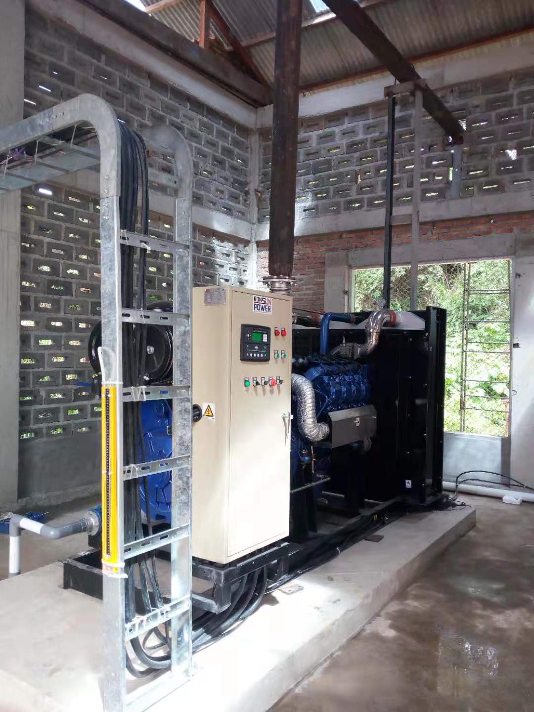 東南亞沼氣機組客戶現(xiàn)場